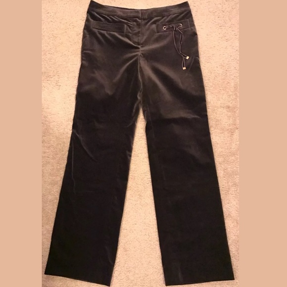 PER SE Brown Velvet Bow Tie Dress Pants trousers - Picture 1 of 5